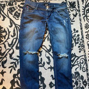 Hudson Distressed Blue Jeans